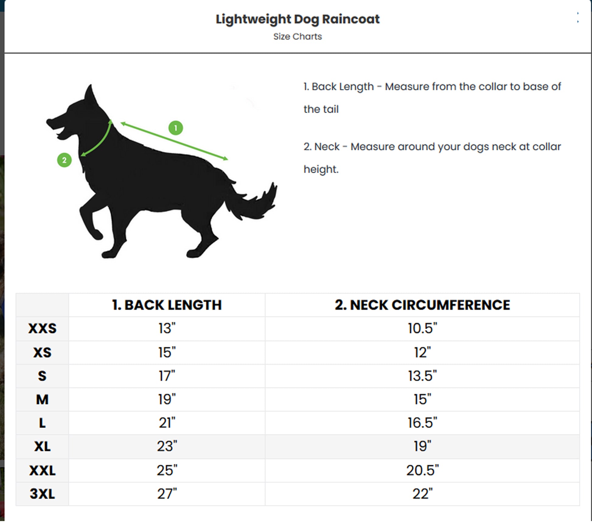 Lightweight Dog Raincoat